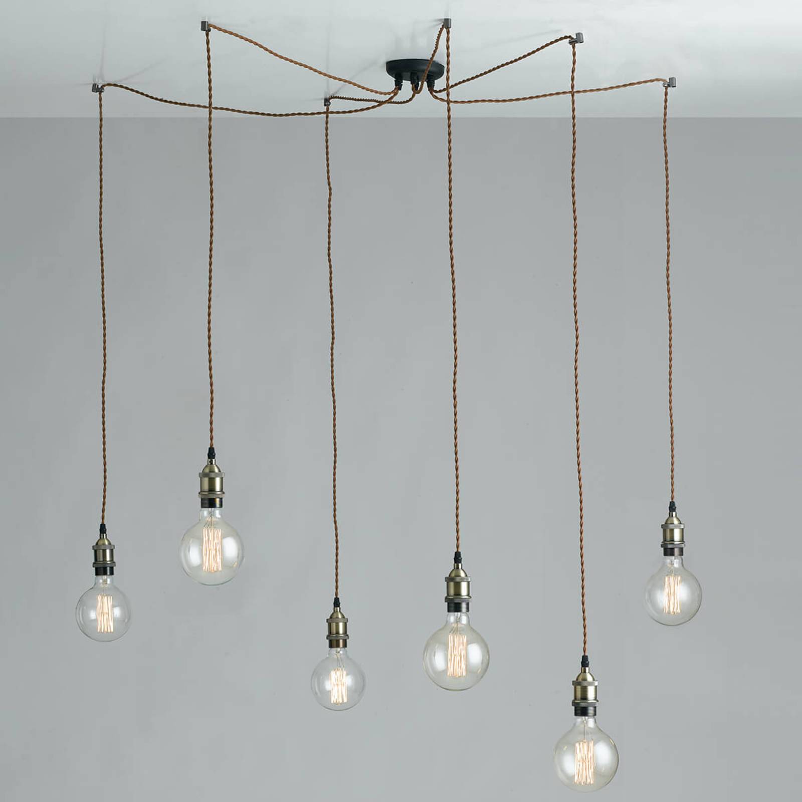 Eco-Light Groove - lampada a sospensione a ragno, vintage