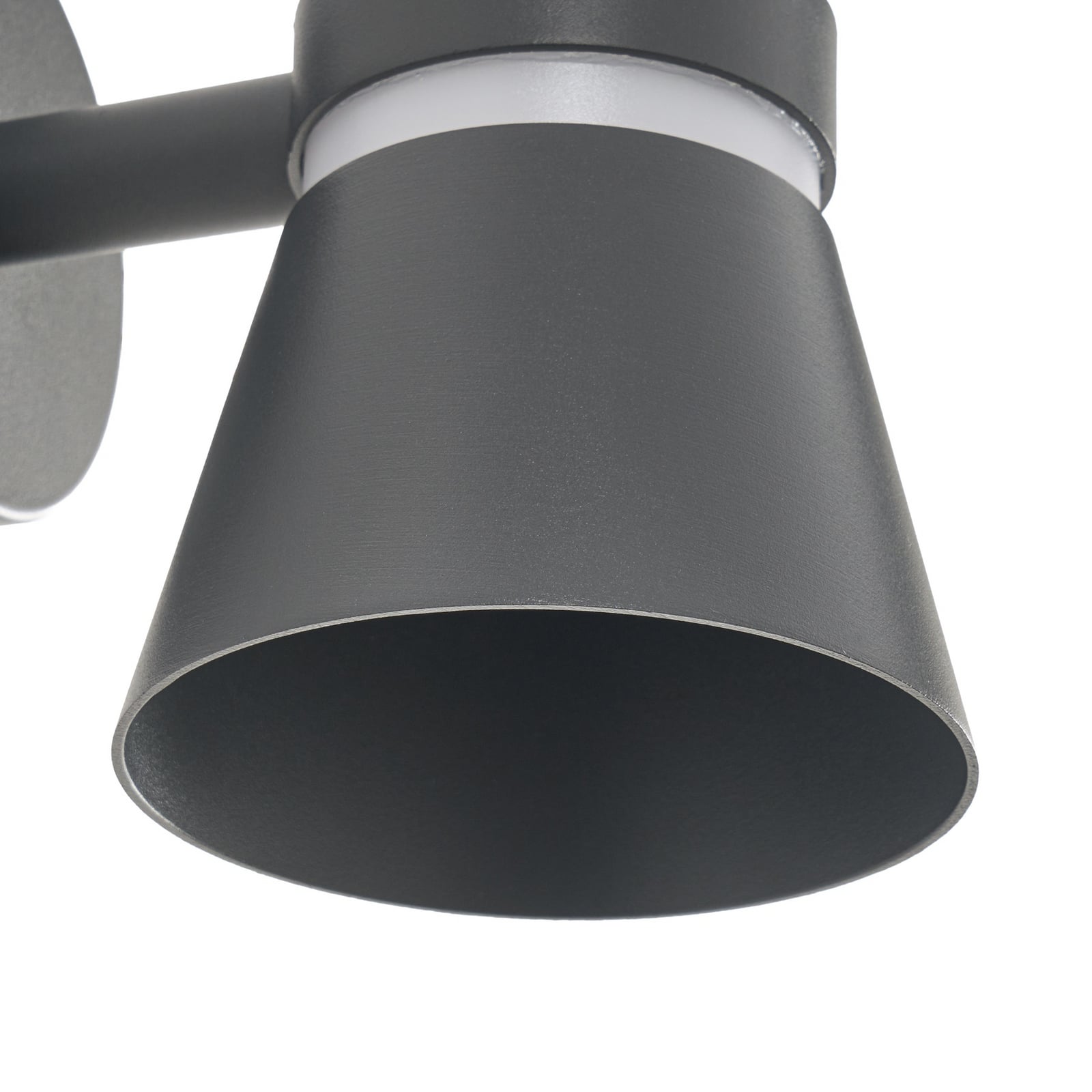 Meravi LED-Außenwandleuchte, zweiflammig, IP44, anthrazit, Aluminium - Lucande