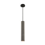 Lampada a sospensione 180024, grigia, Ø 7 cm, cemento, GU10
