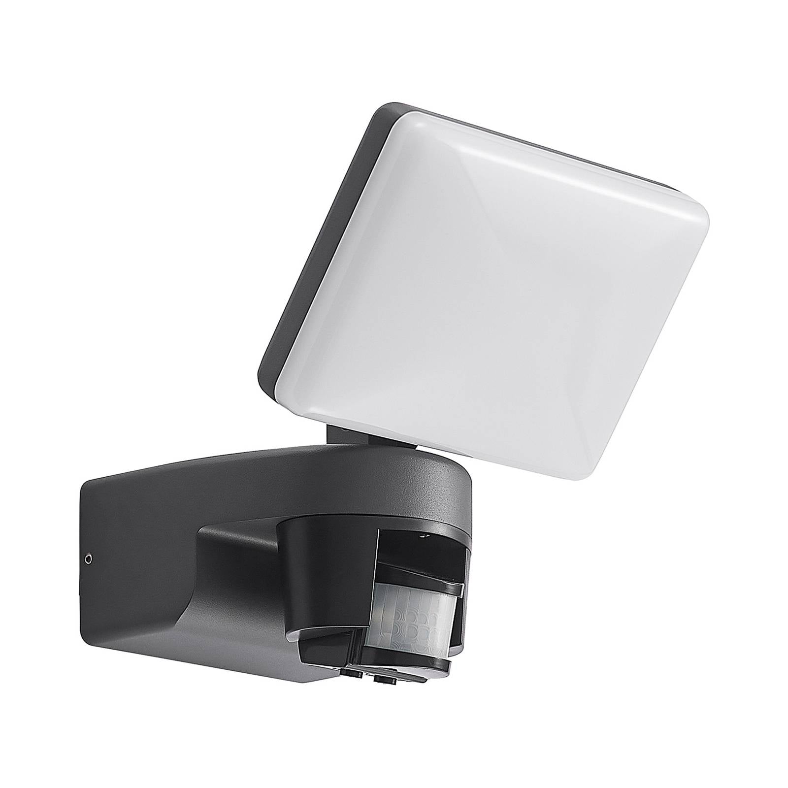 Lindby Melamika LED outdoor spotlight, sensor - Wall Spotlight - Modern - Black