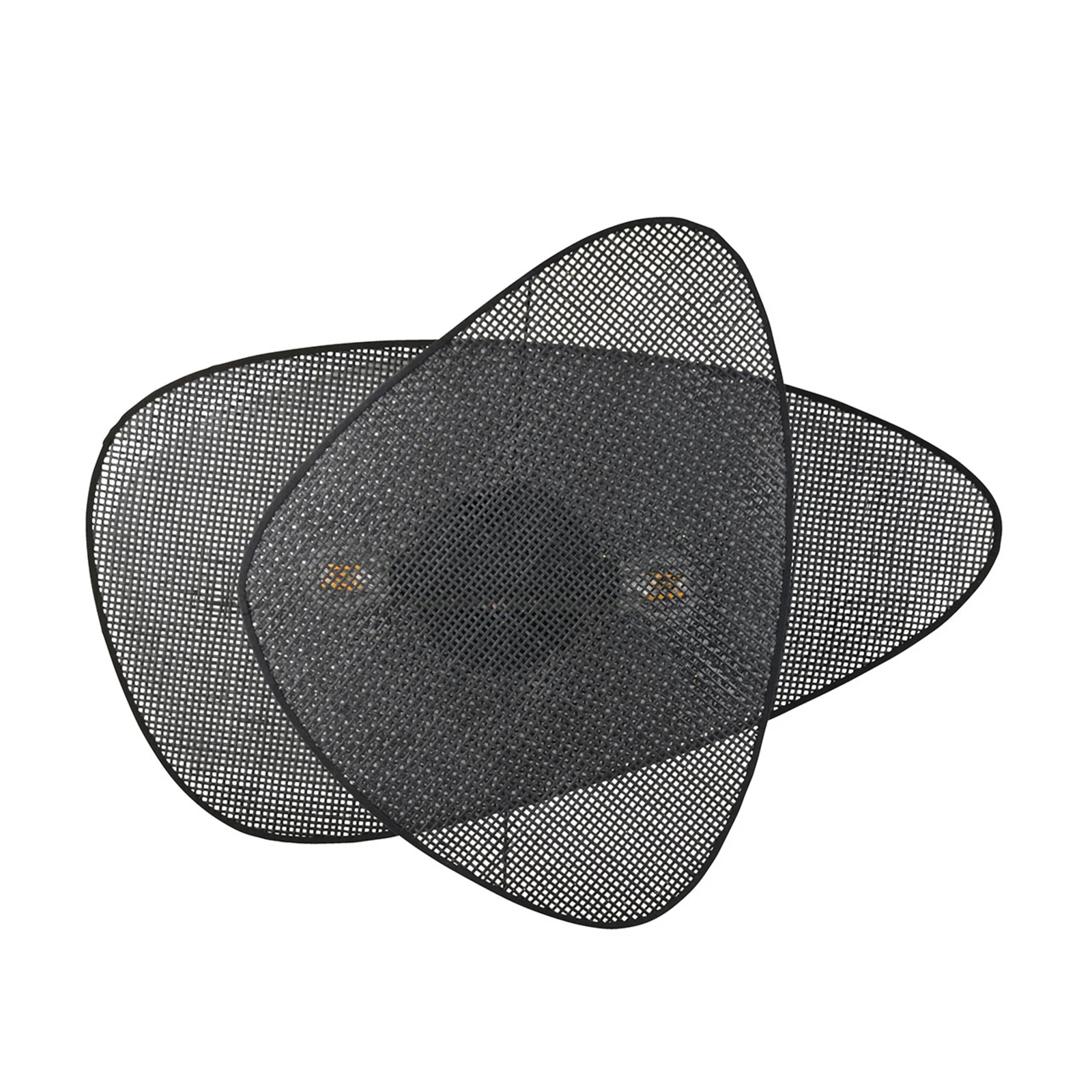 MARKET SET applique Screen, altezza 77 cm, nero, rattan