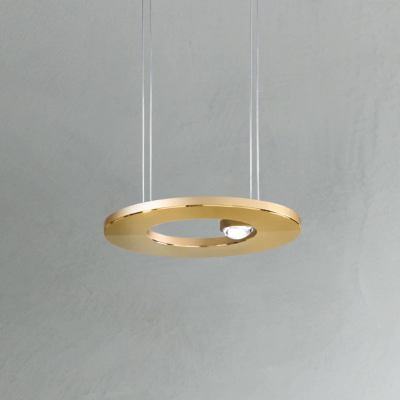 Cini & Nils Cini&Nils Passepartout25 LED hanging light brass, for Living / Dining Room, aluminium, energy efficiency: A+