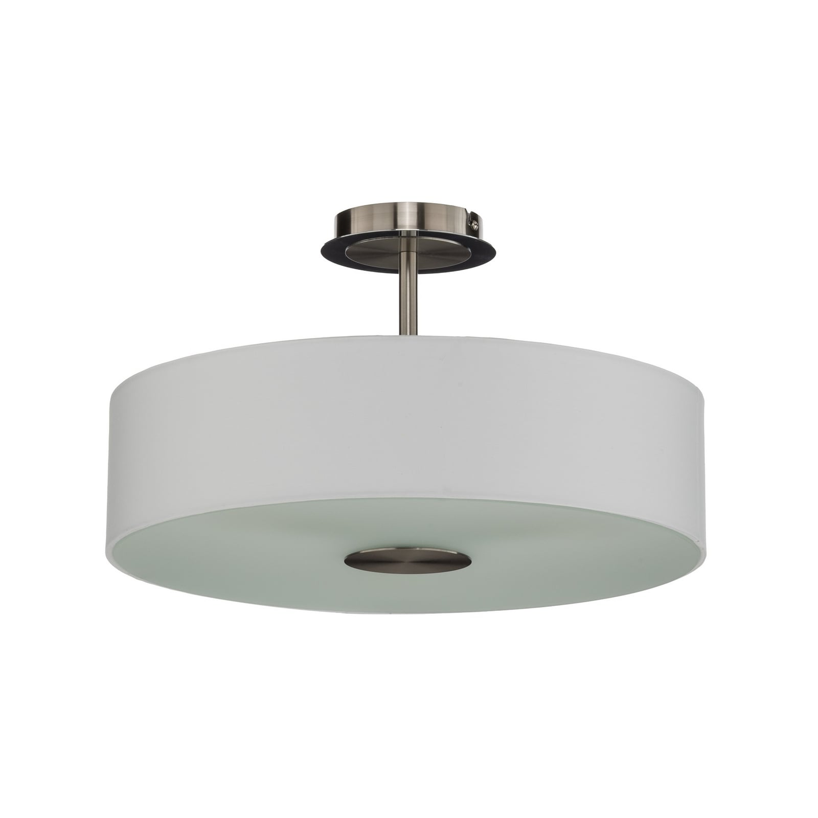 Lindby taklampe Josia, hvit, stoff, Ø 47 cm, E27 Lindby taklampe Josia, hvit, stoff, Ø 47 cm, E27