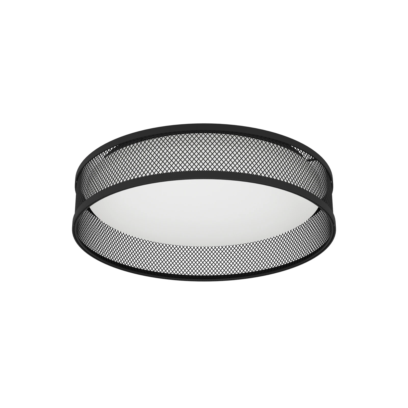 LED stropna lampa Luppineria čelična mreža, crna