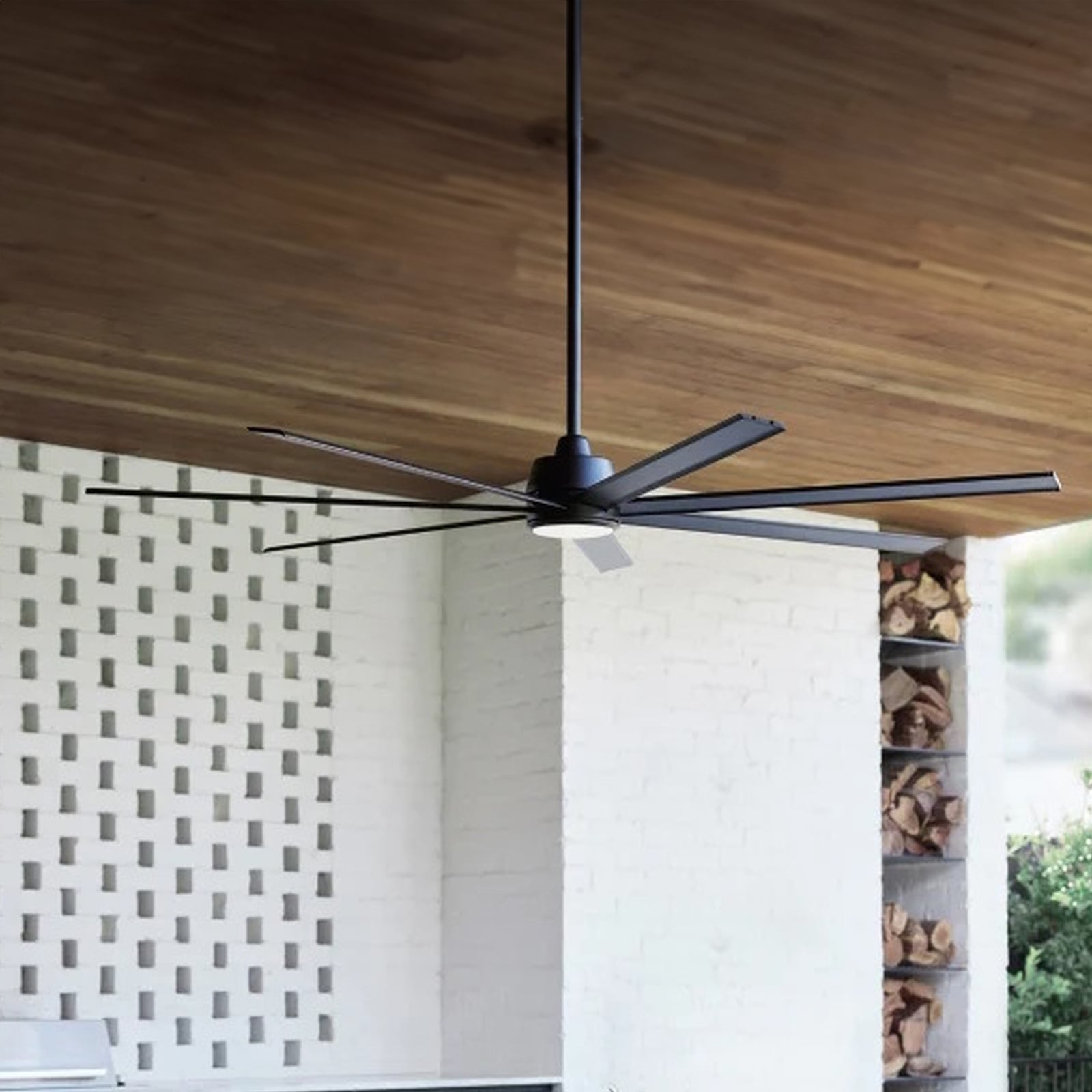 Atlanta Deckenventilator mit Licht schwarz DC leise - Beacon