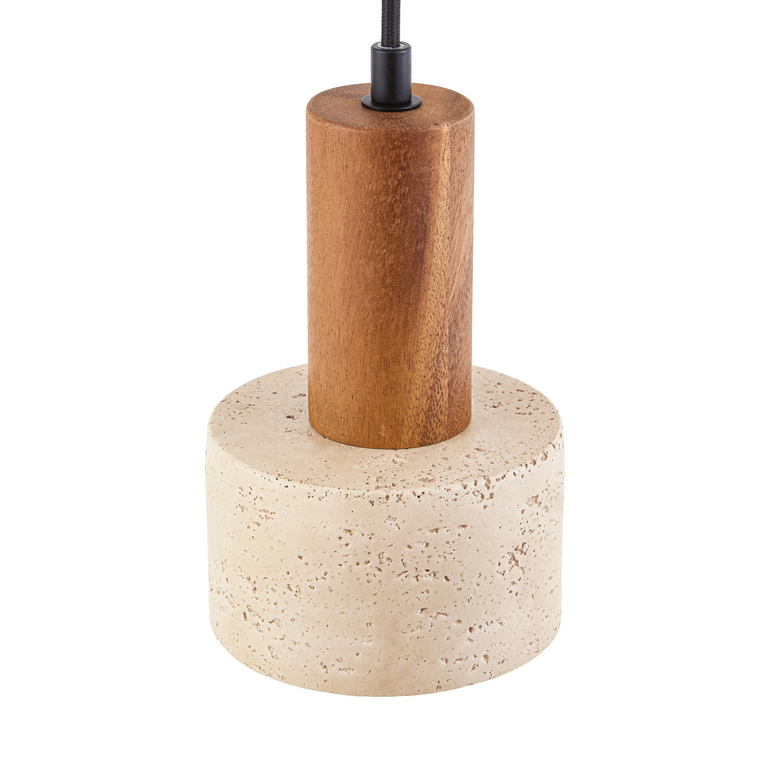 Lucande Hängeleuchte Carlotta, 3-flg., 80 cm, beige, Beton Lucande Hängeleuchte Carlotta, 3-flg., 80 cm, beige, Beton