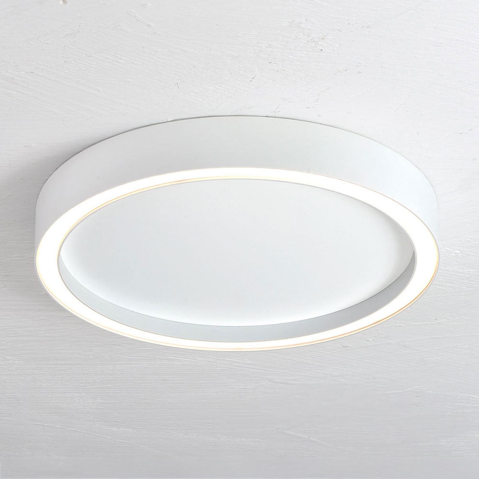 Bopp Aura stropné LED svietidlo Ø 40cm biele/biele