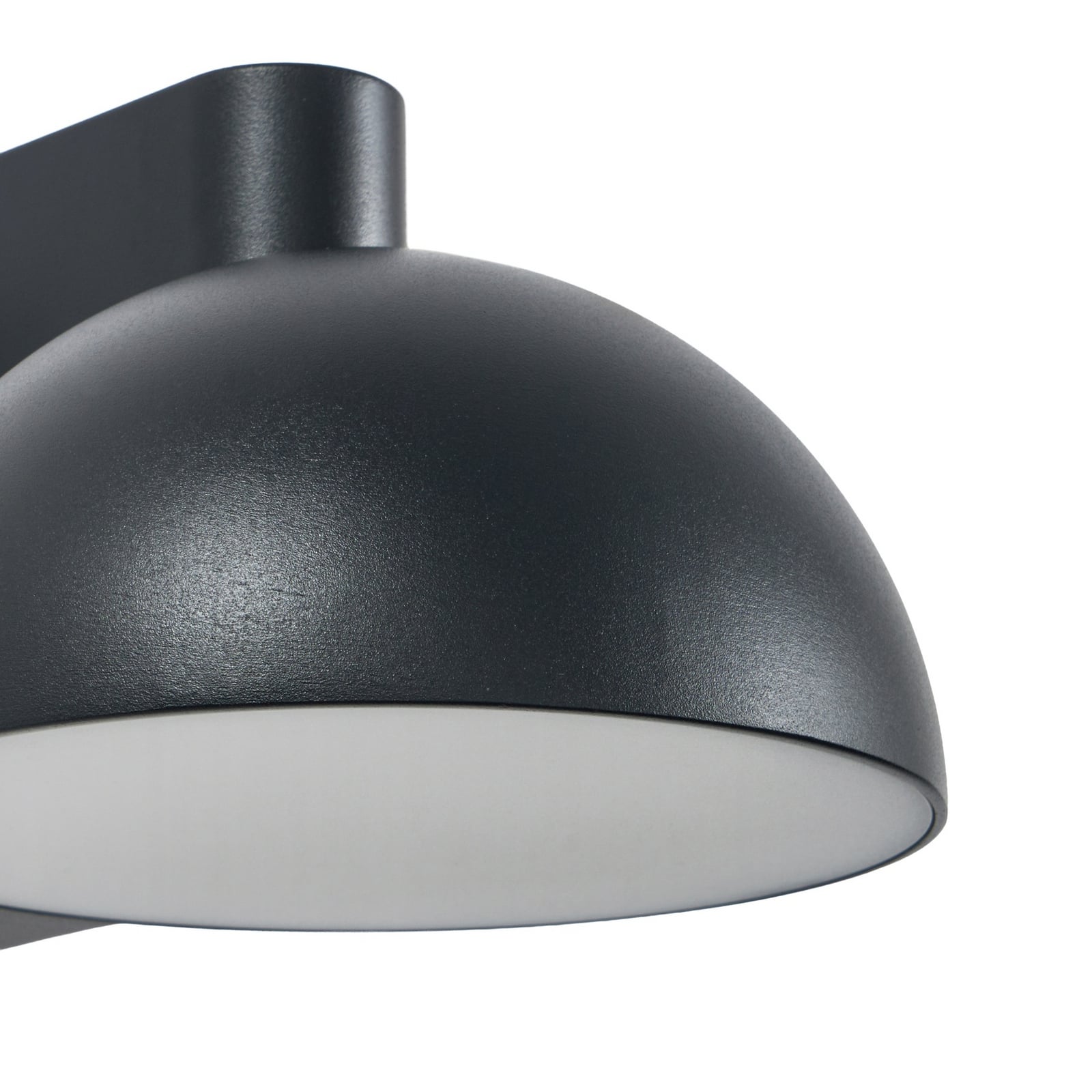 Velira LED buiten wandlamp, metaal, IP54, zwart - Lucande