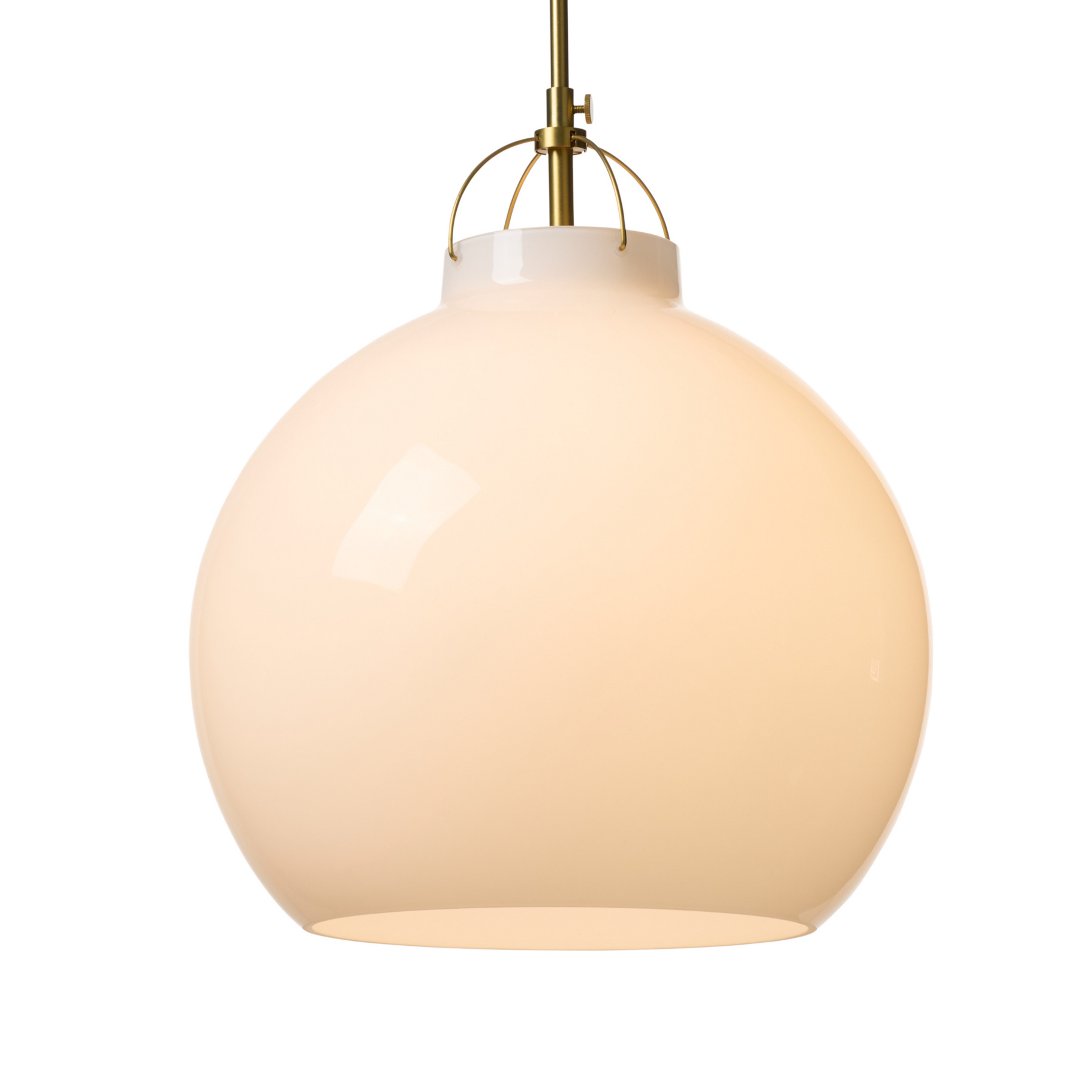 TOSCANA pendant light, opal white, Ø 36 cm, glass - Halo Design