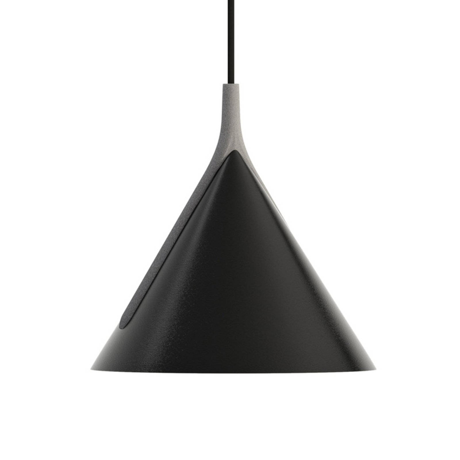 Axolight Jewel Mono pendant black/grey 2,700 K 38°