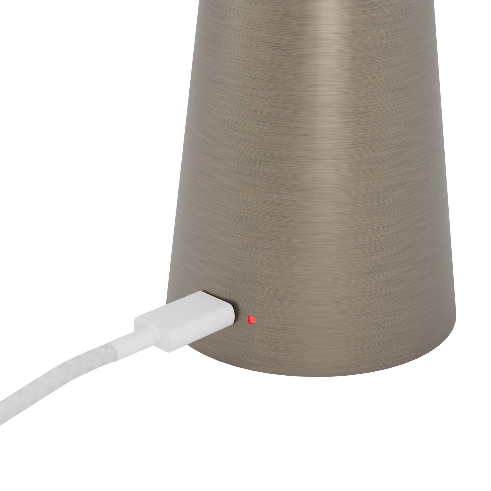 Piccola LED rechargeable light, bronze-coloured, height 28 cm, IP54