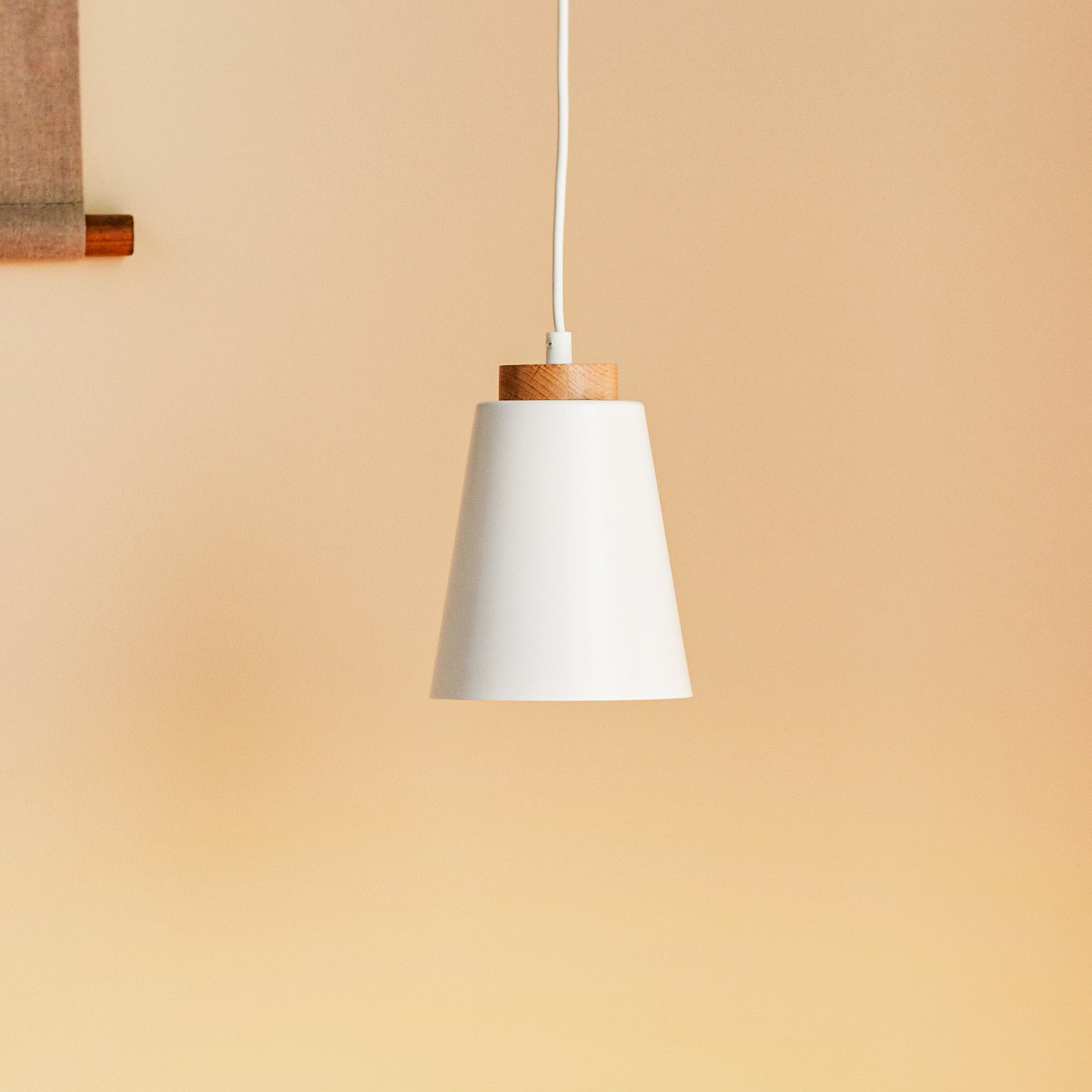 Suspension Bolero 1, à 1 lampe, blanc