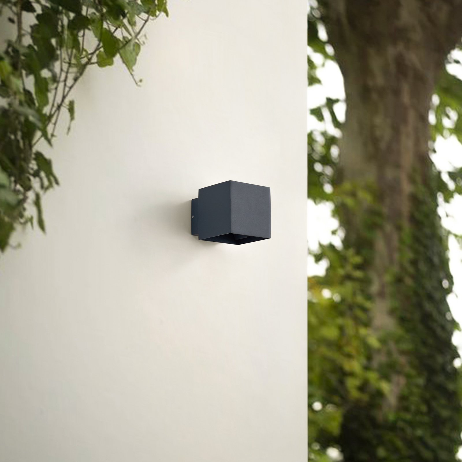 Esani LED Candeeiro de Parede Exterior Antracite - Lindby Esani LED Candeeiro de Parede Exterior Antracite - Lindby