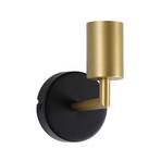 Paulmann Ravi aplique de pared E27, negro/oro mate