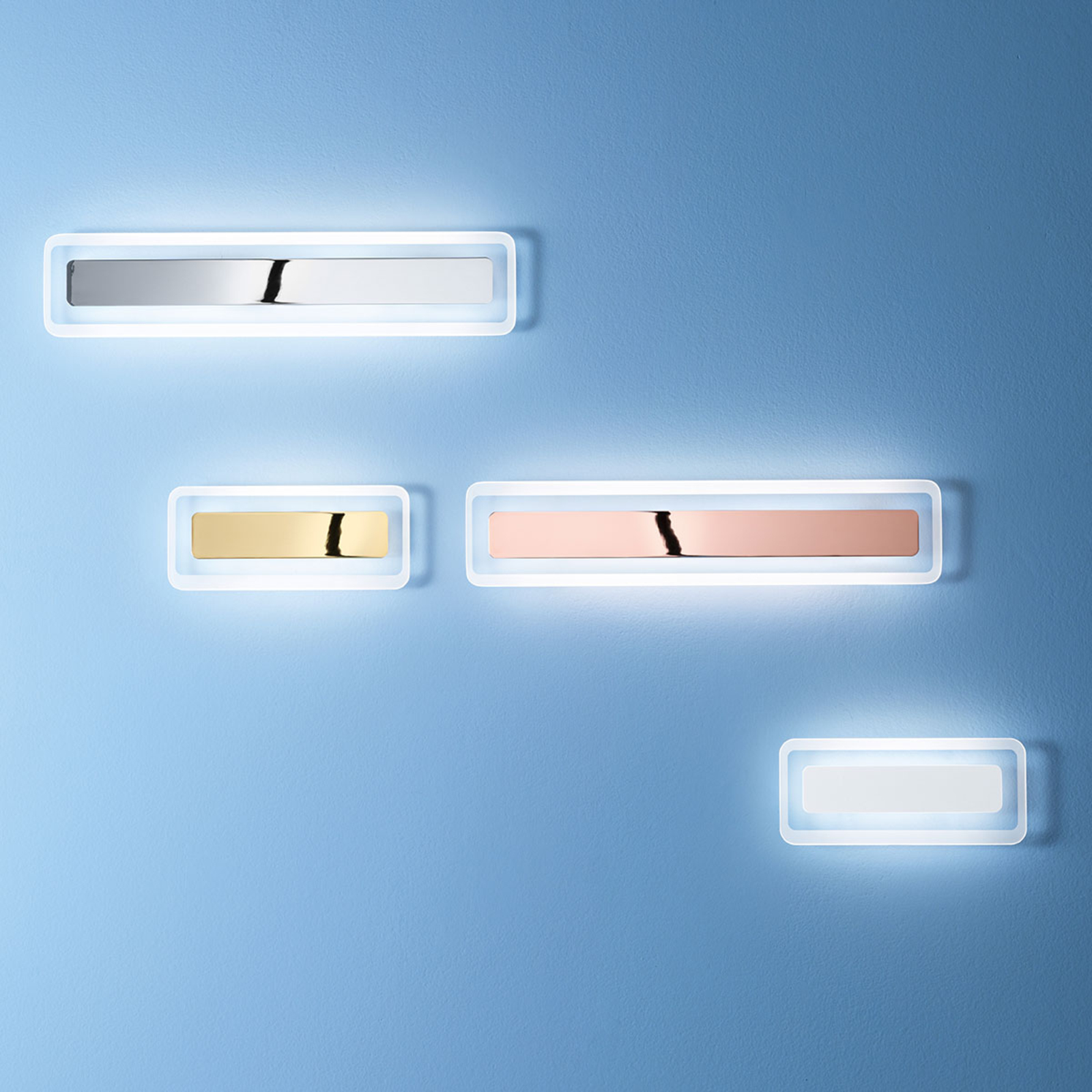 Antille LED wall light chrome 61.4 cm