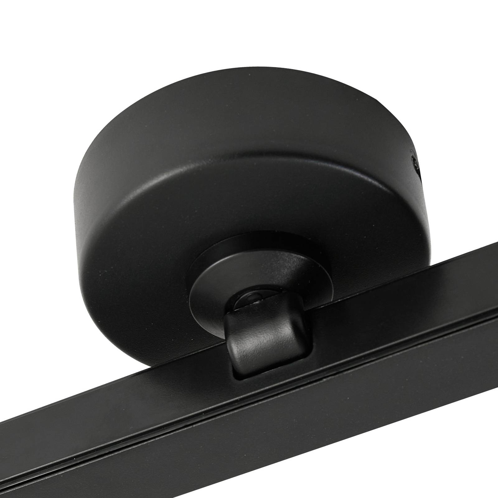 Lampa sufitowa LED Lindby Eldrin, 1-punktowa, czarna, listwa świetlna