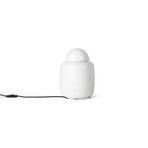 ferm LIVING Candeeiro de mesa Bell, vidro, branco, altura 27,7 cm