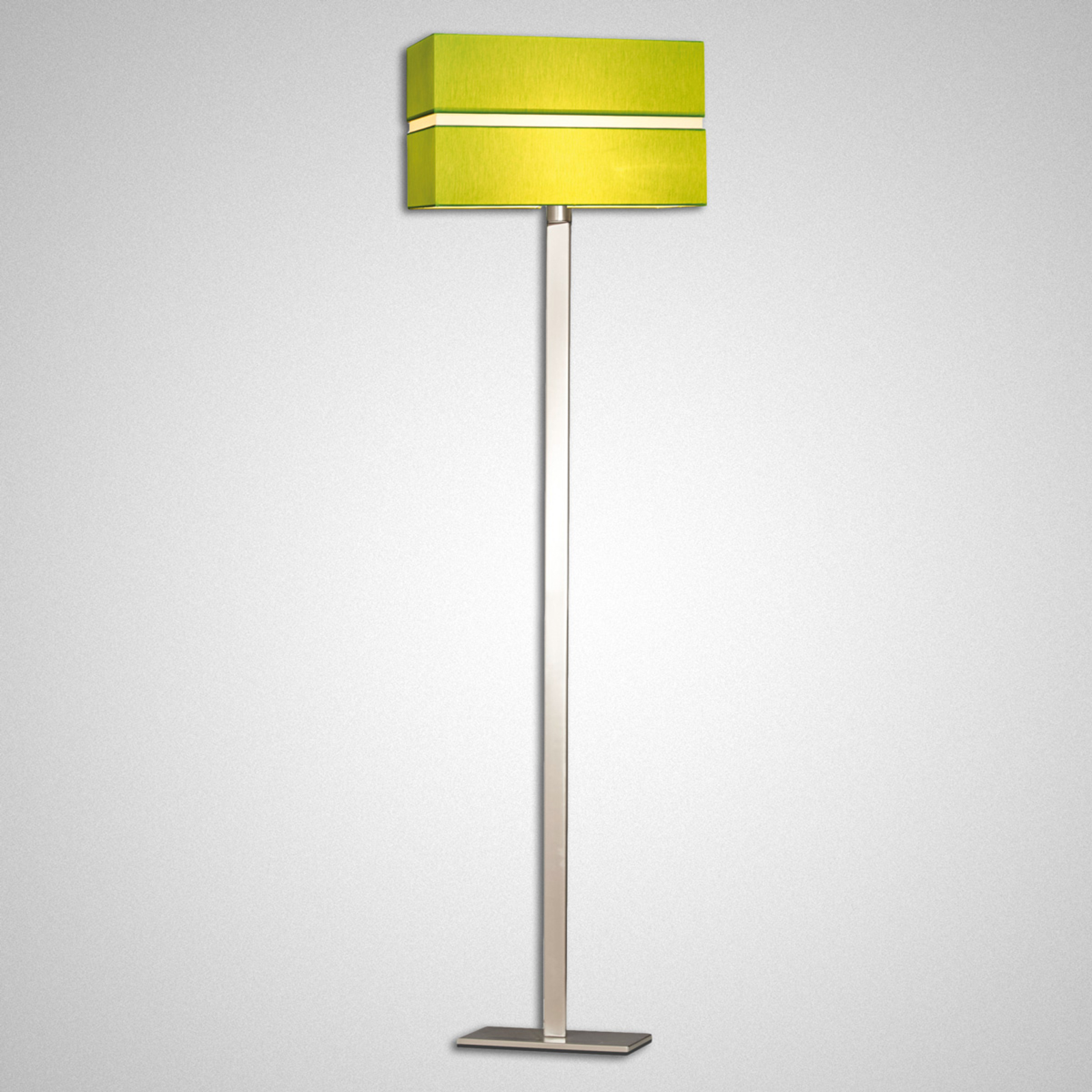 Pamalux Fabric floor lamp Nimbo in a modern design, for Living / Dining Room, metal, fabric, E27, 40 W, energy efficiency: A++, L: 50 cm, W: 25 cm, H: 192 cm