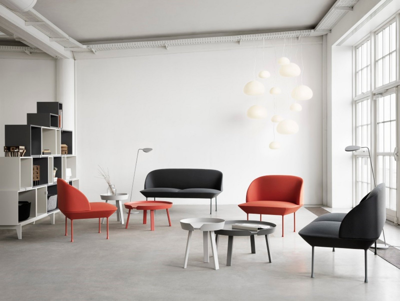 Fluid Lustră Pendul ø42 Opal White - Muuto