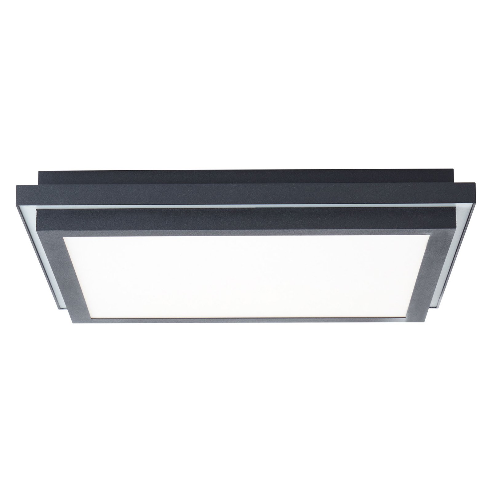AEG Loren LED-Panel CCT dimmbar, schwarz, 40x40cm