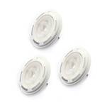 GU10 ES111 12.5W reflector LED bulb, set of 3, dimmable, 830, white
