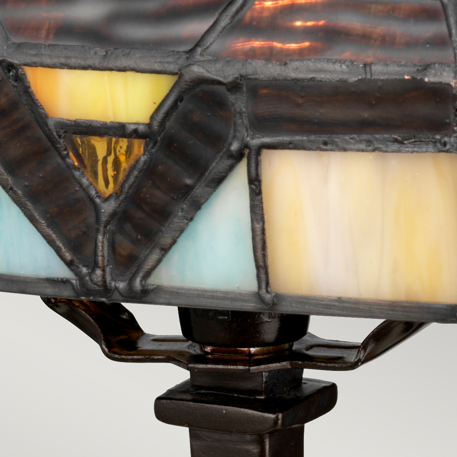 Stolní lampa Holmes v designu Tiffany