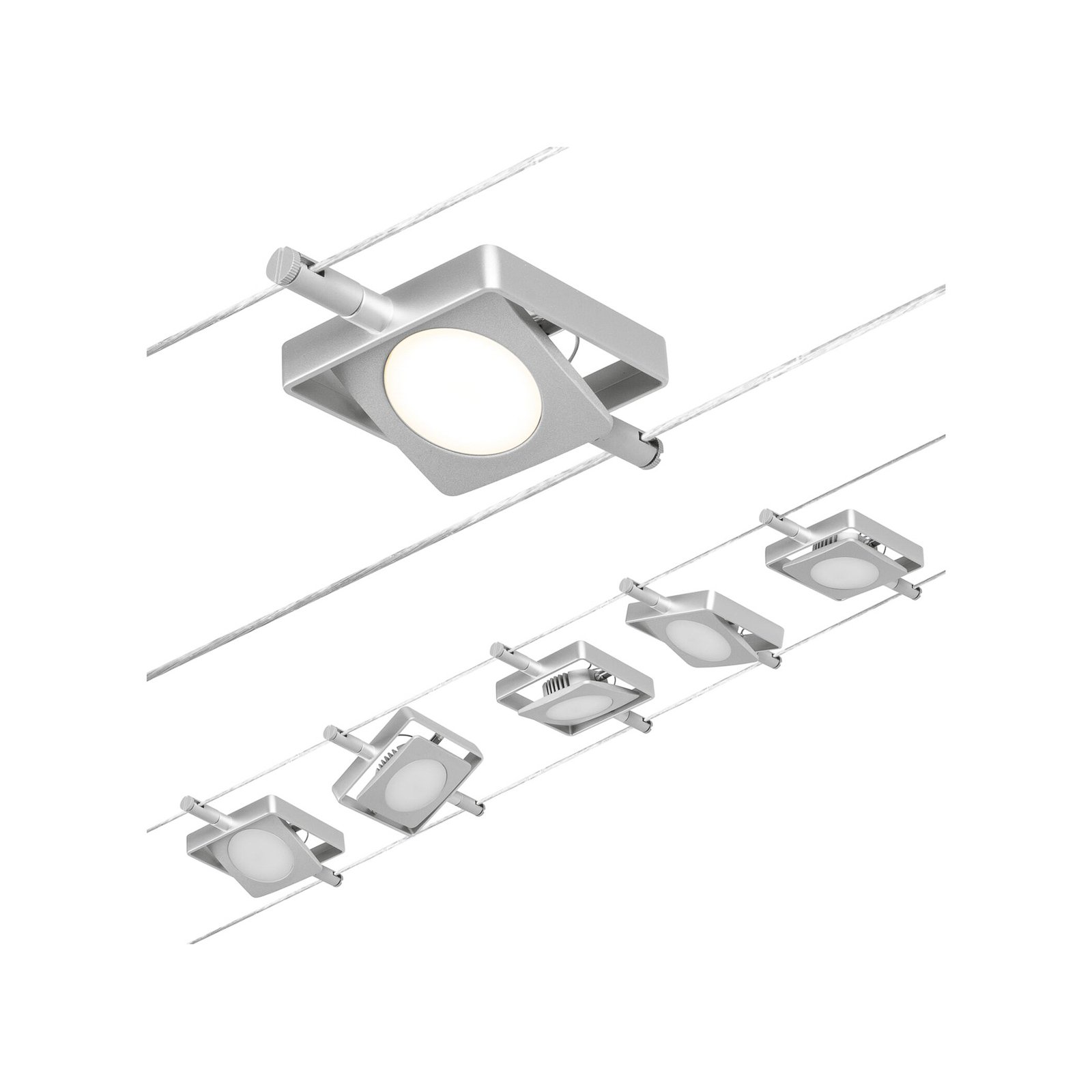 Paulmann Wire MacLED LED-Seilsystem, fünfflammig