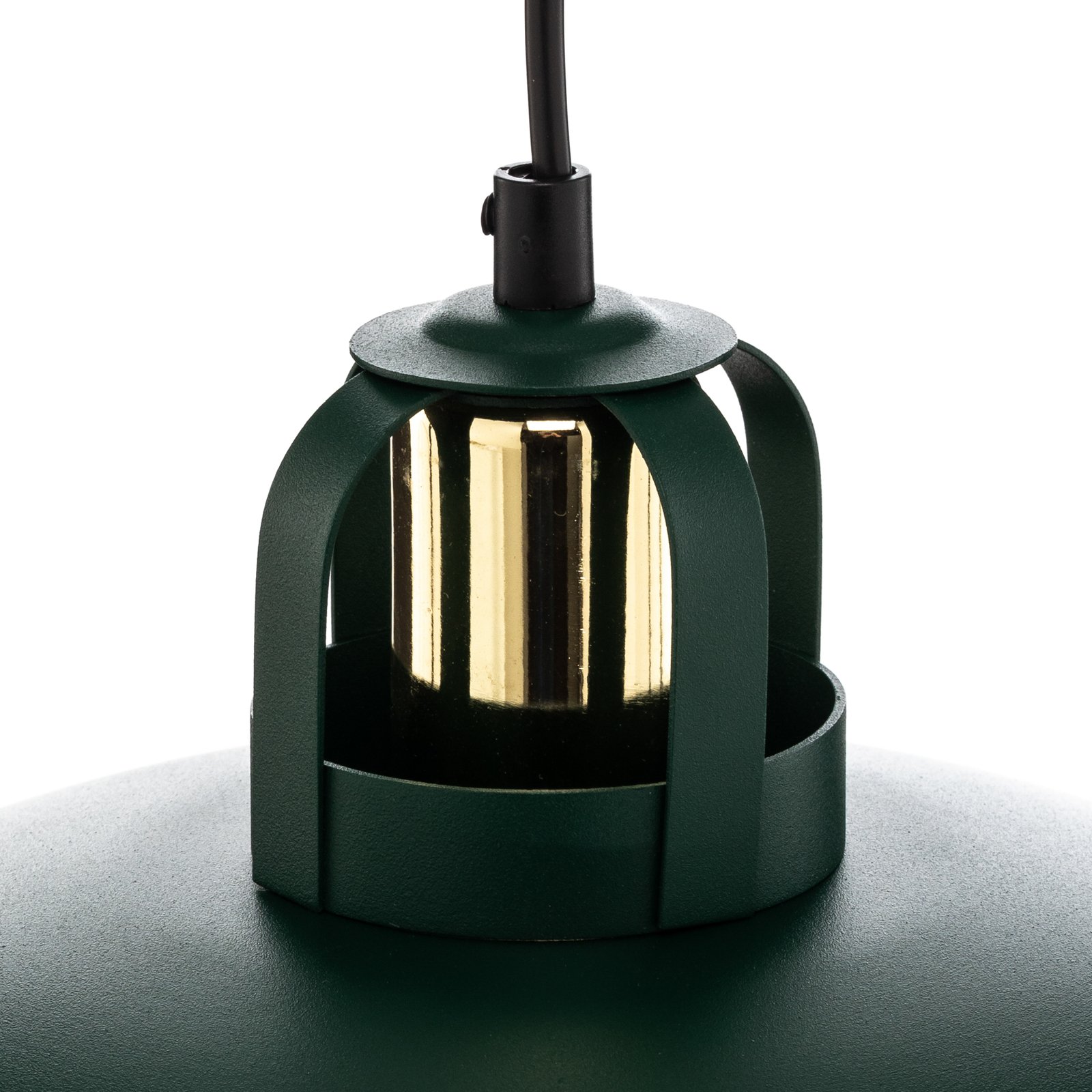 Hanglamp Felix, groen/goud, 1-lamps
