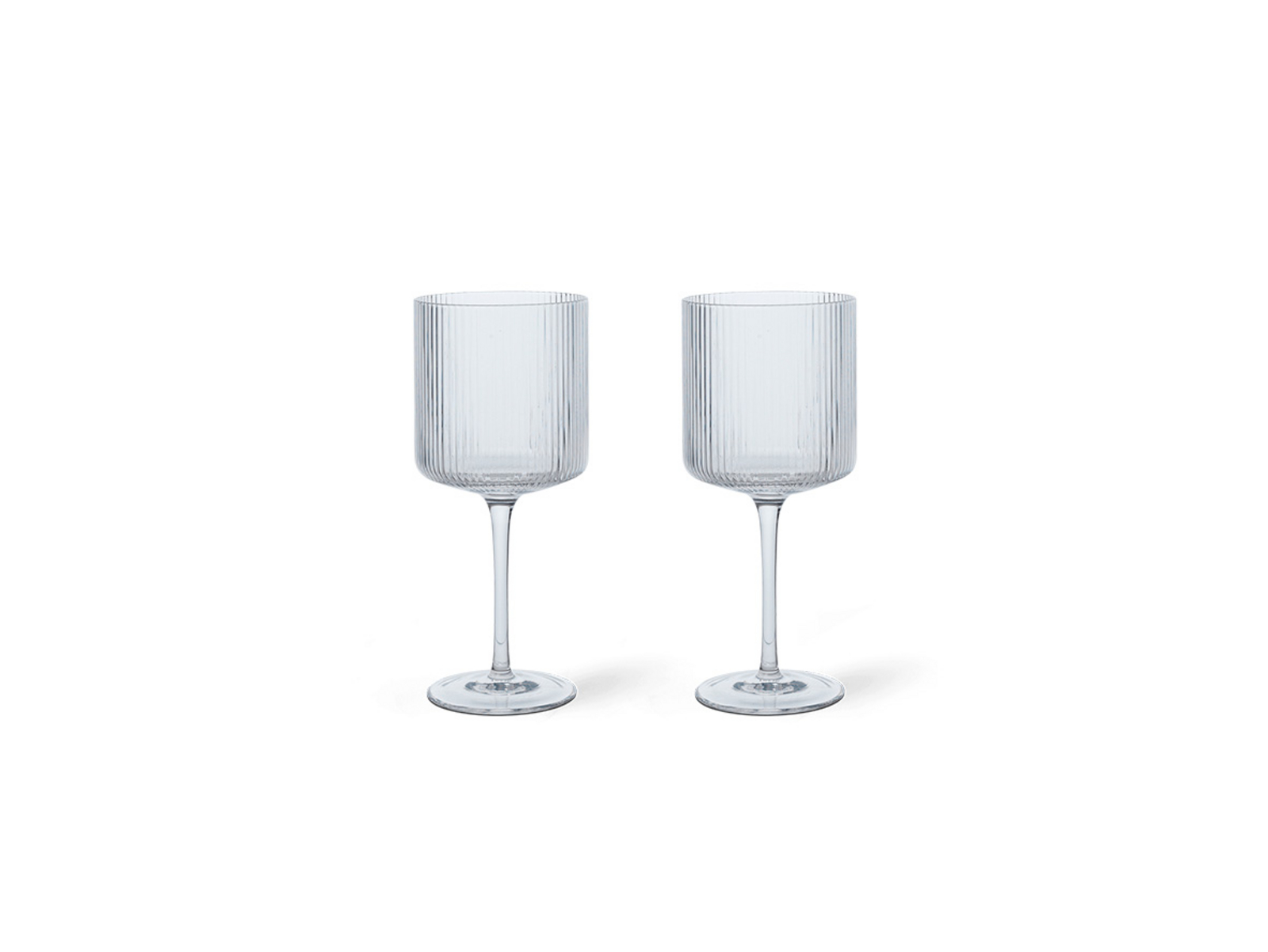 Ripple Piros Wine Glasses Set of 2 Clear - ferm LIVING