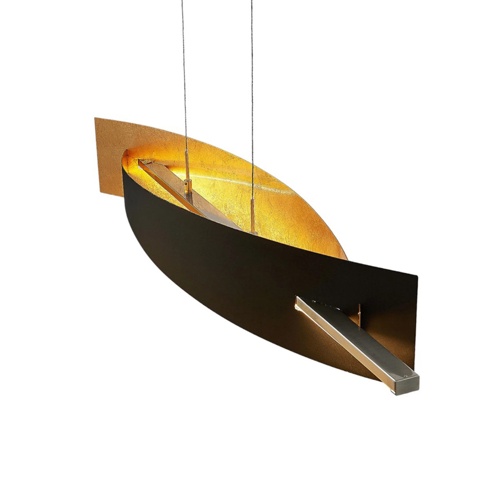 Lucande Lampă suspendată LED Marija, 101 cm, negru, dimabil