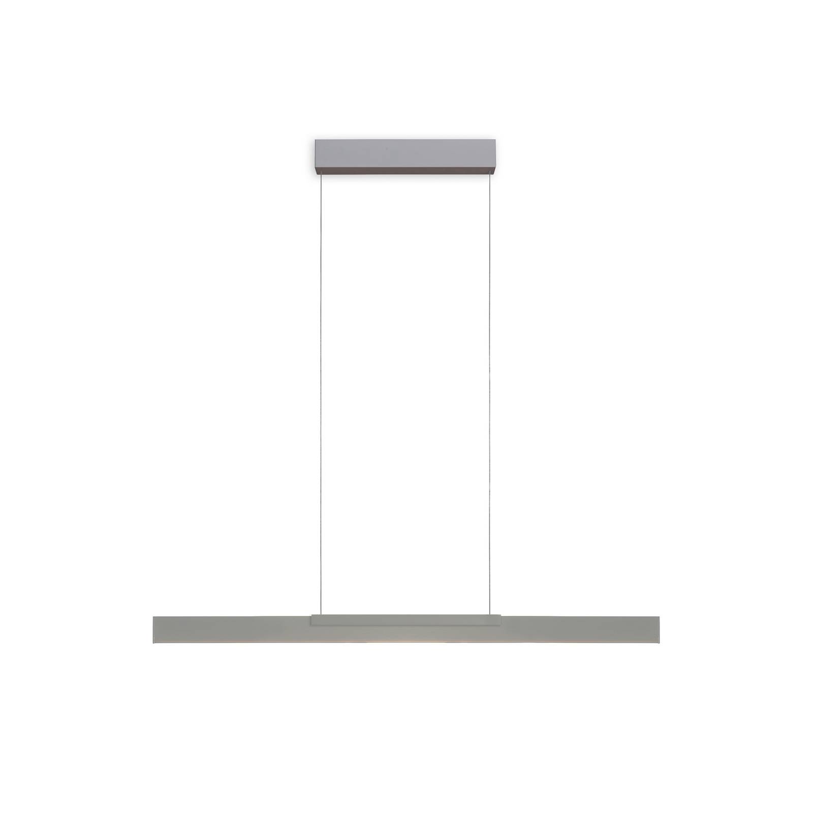 Bopp LED-Hängelampe Nano 2.0, Länge 100 cm, aluminiumfarben