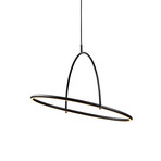 TILT LED hanglamp, Ø 60 cm, zwart, stepdim - Halo Design