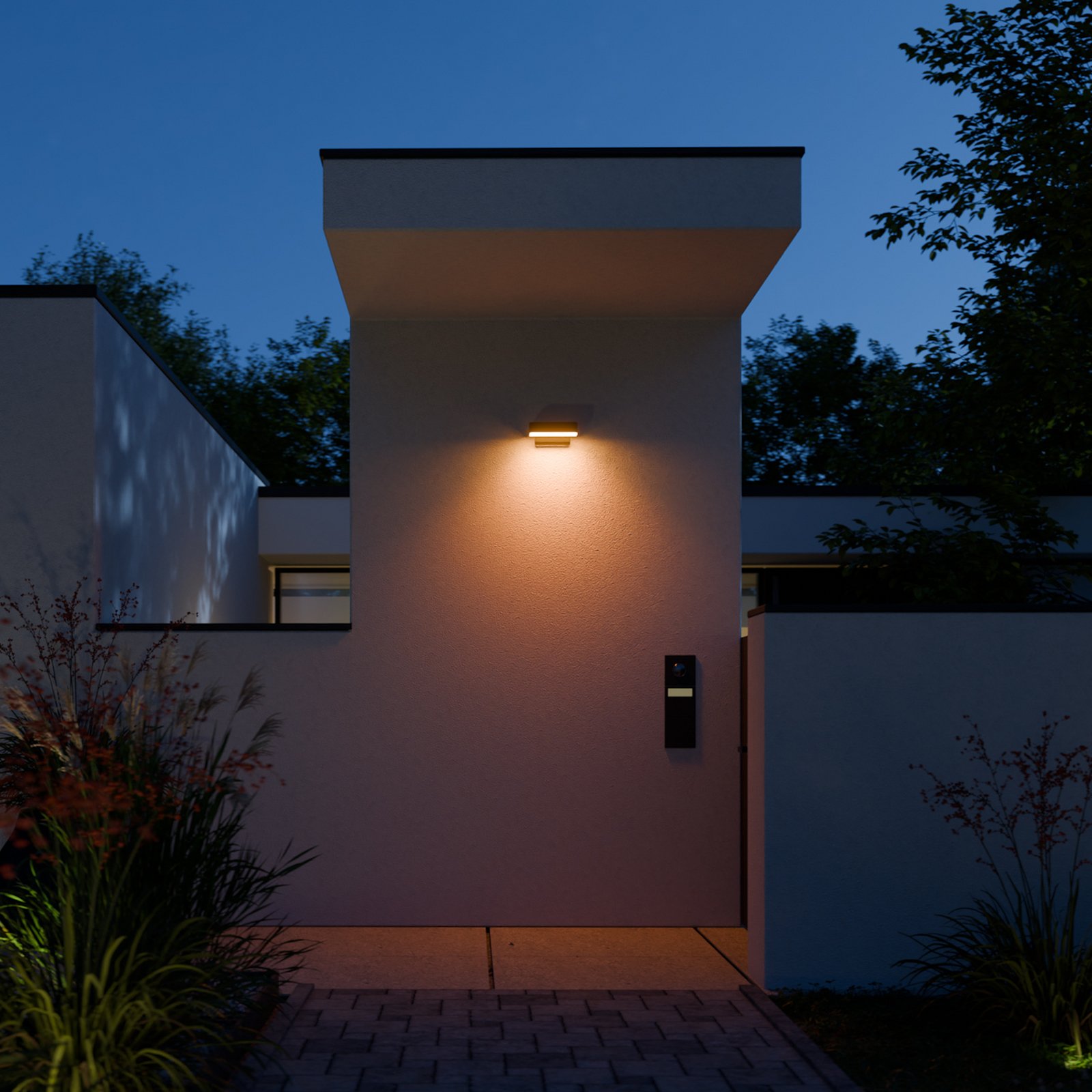 STEINEL applique da esterni LED con sensore L 800 SC, antracite IP44