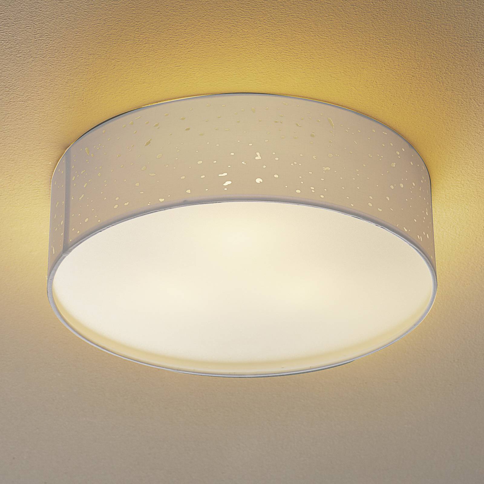 FISCHER & HONSEL Lampa sufitowa Thor Ø 40 cm biała