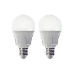 LED bulb traditional shape E27 11 W 830 2-pack