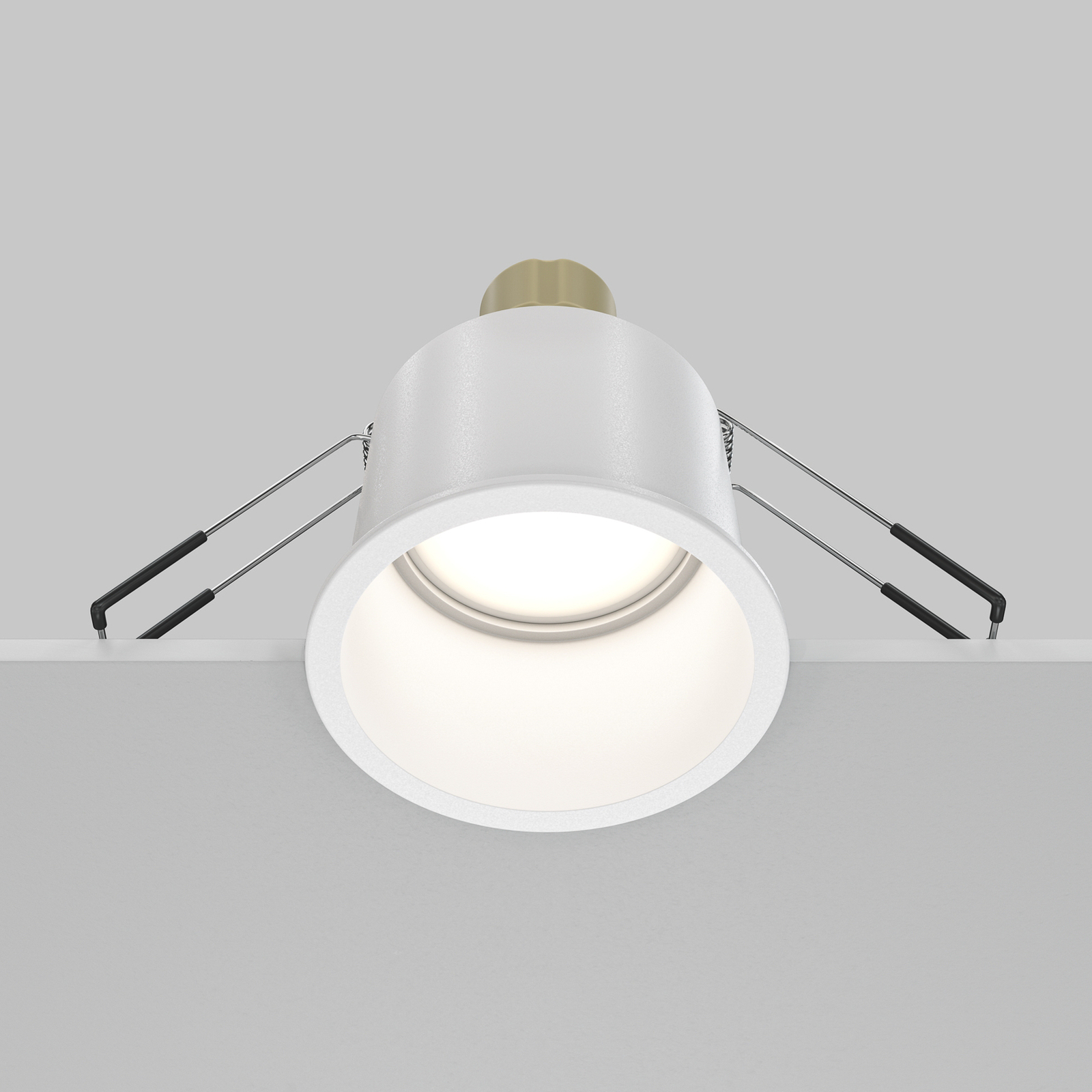 Maytoni recessed downlight Reif, white/white, Ø 6.8 cm, aluminium