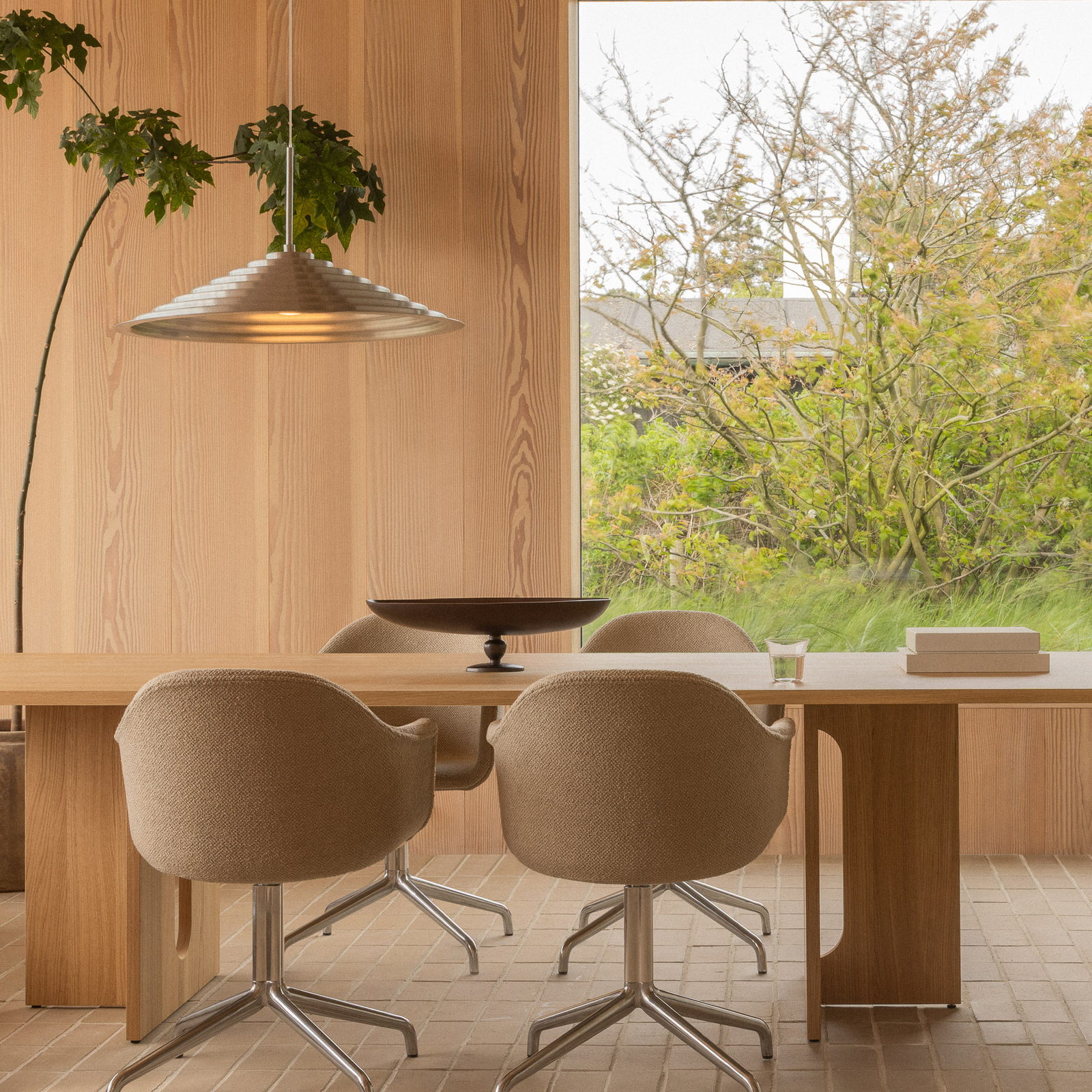 Chancery LED-riippuvalaisin, Ø 75 cm, alumiinivärinen - Audo