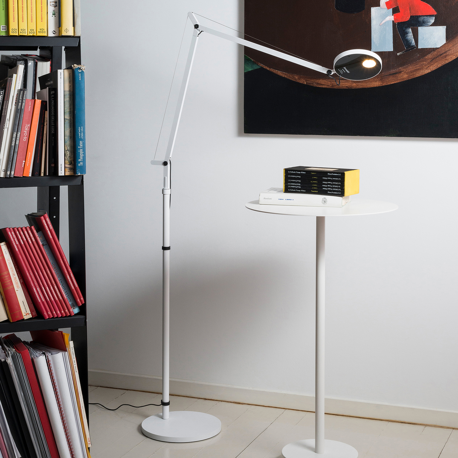 Artemide Demetra Reading de pie LED 930 blanco
