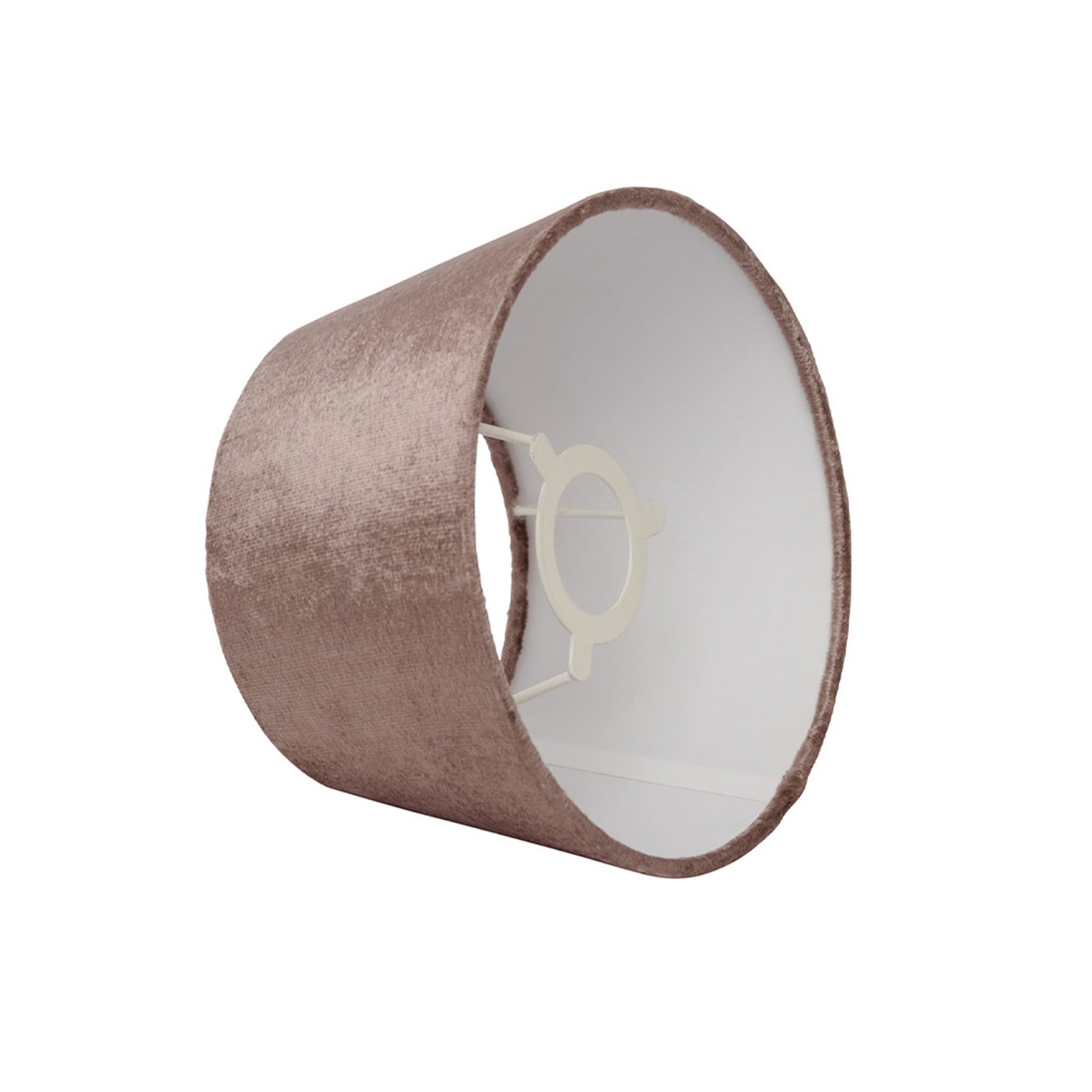 Lola Lampenschirm, braun, Ø 33 cm, Samt Watt & Veke - Design - Stoff / Textil
