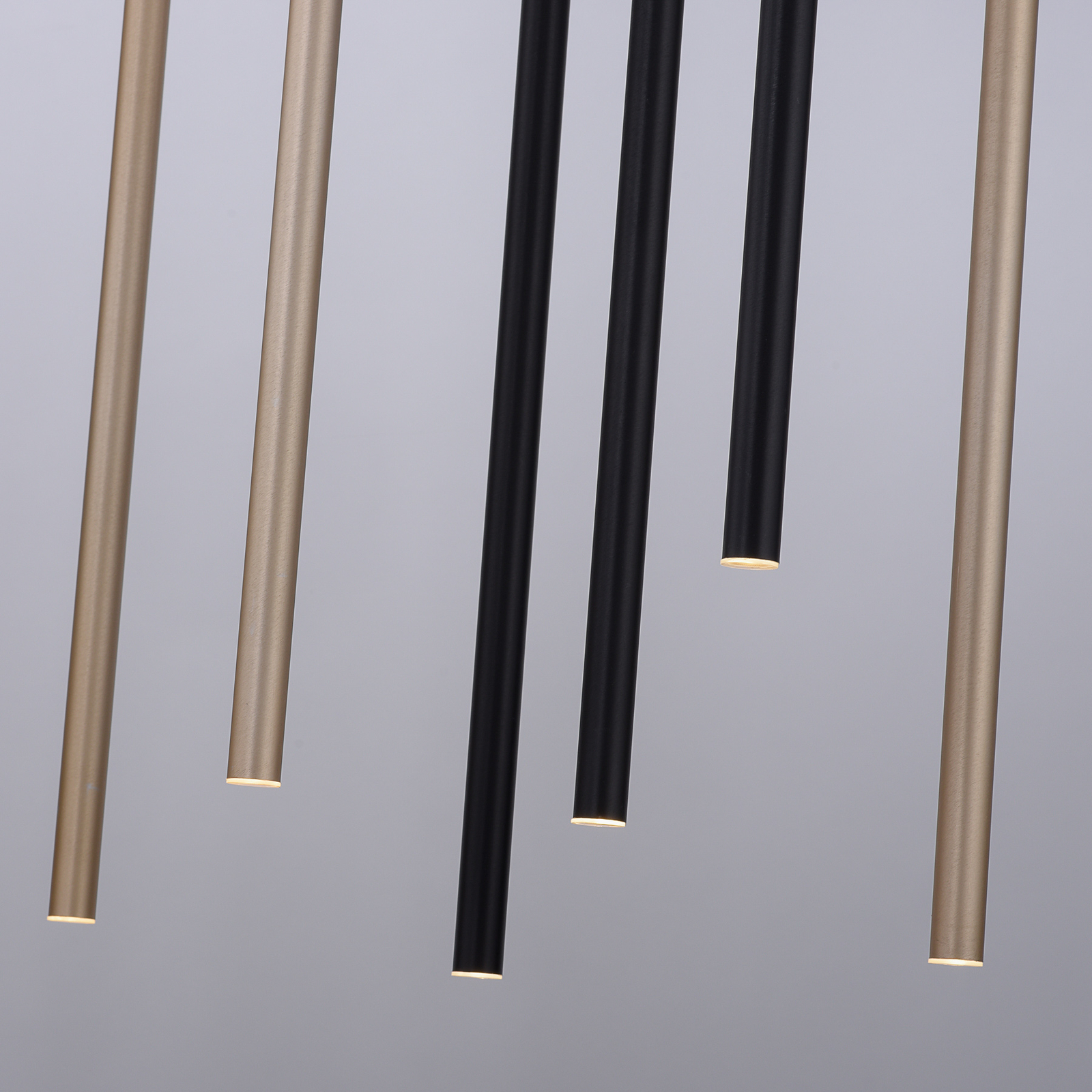 LED-hänglampa Flute, dimbar, 10 lampor