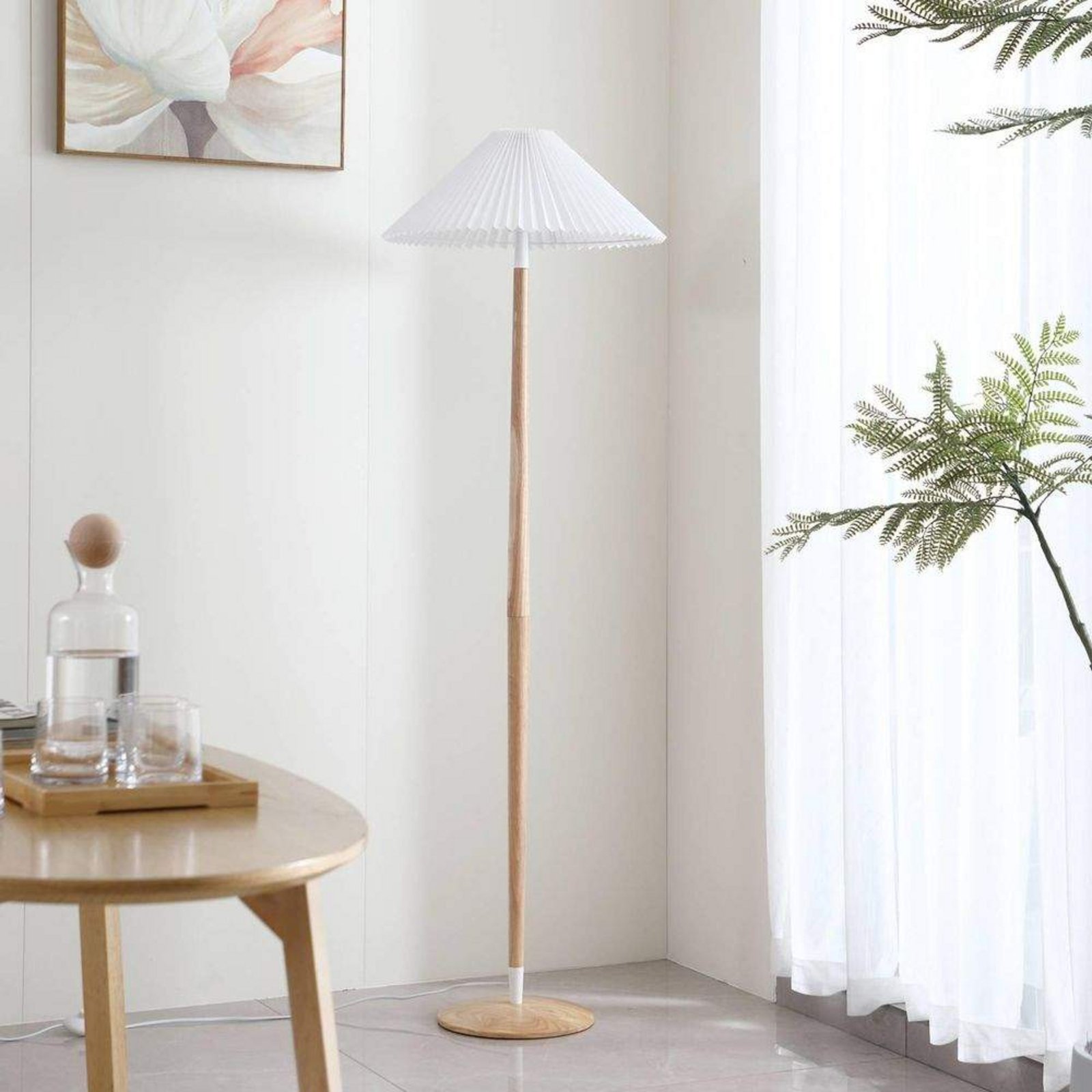 Ellorin Lampadar White/Wood - Lucande