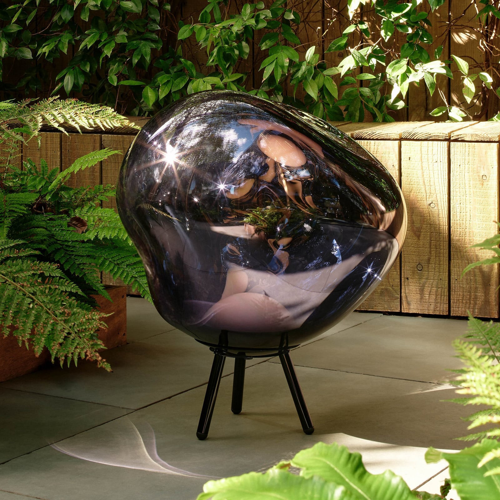 Melt Portable gulvlampe Smoke Black Tom Dixon - Stue - Design - Plastik - Trebenet