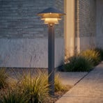 Lucande LED tuinpadverlichting Montaro, 110 cm, antraciet, sensor
