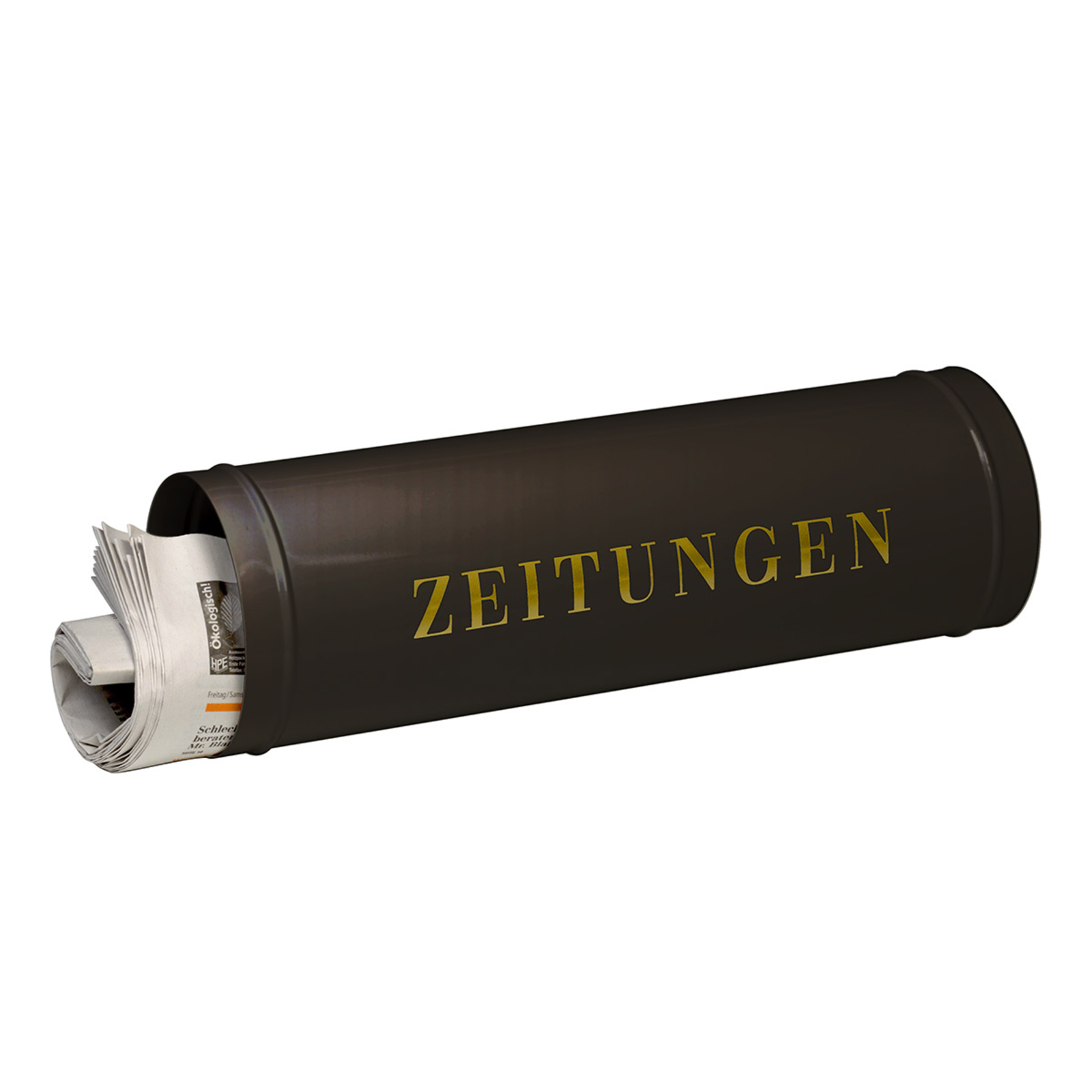 Zeitungsrolle 800 mit Schriftzug
