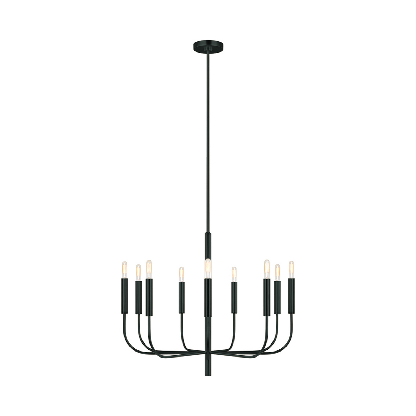 Kronleuchter Brianna, schwarz, Ø 84 cm, 9-flammig, Metall Kronleuchter Brianna, schwarz, Ø 84 cm, 9-flammig, Metall