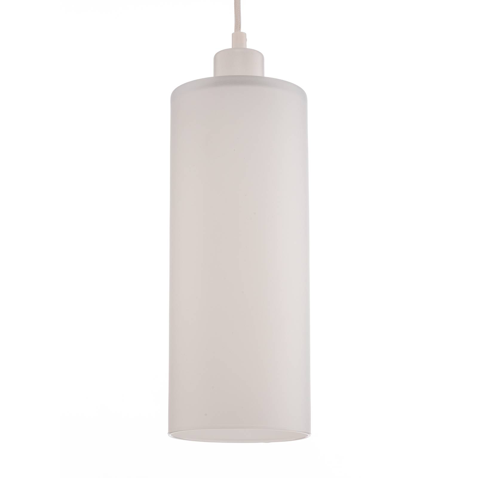solbika lighting suspension soda avec cylindre en verre blanc ø 12cm