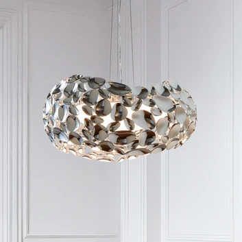 Závesné LED svietidlo Narisa 47 cm lesklý chróm