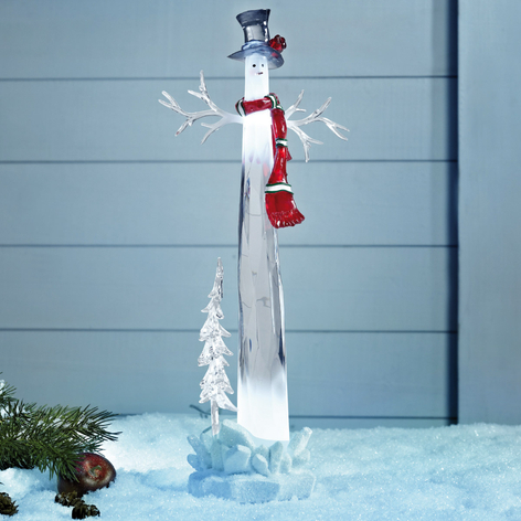Dekorativer LED Schneemann Dumle 34cm