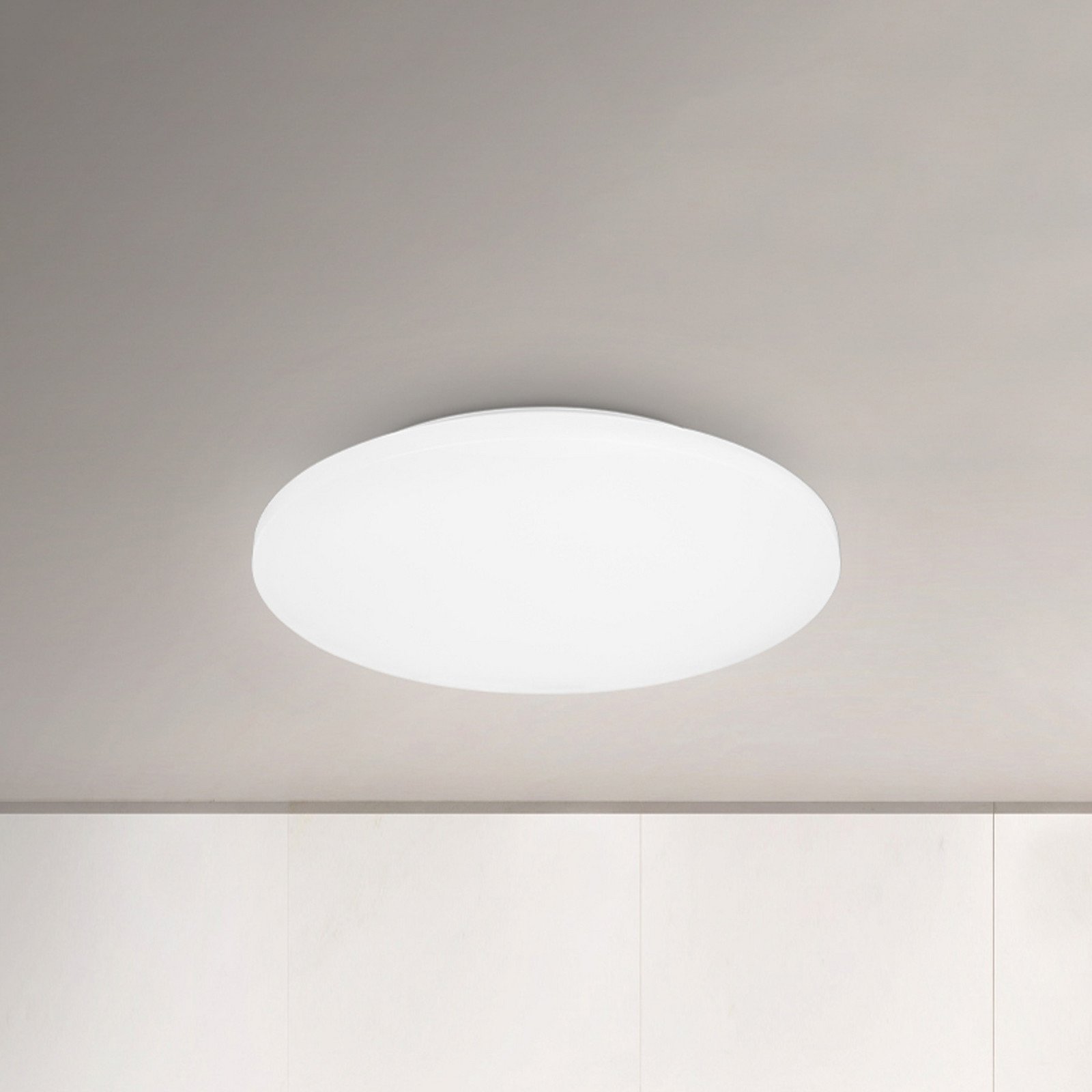 Briloner Plafonieră cu LED-uri Caz pentru baie IP44 3.000K Ø 40cm - modern - alb - Plastic