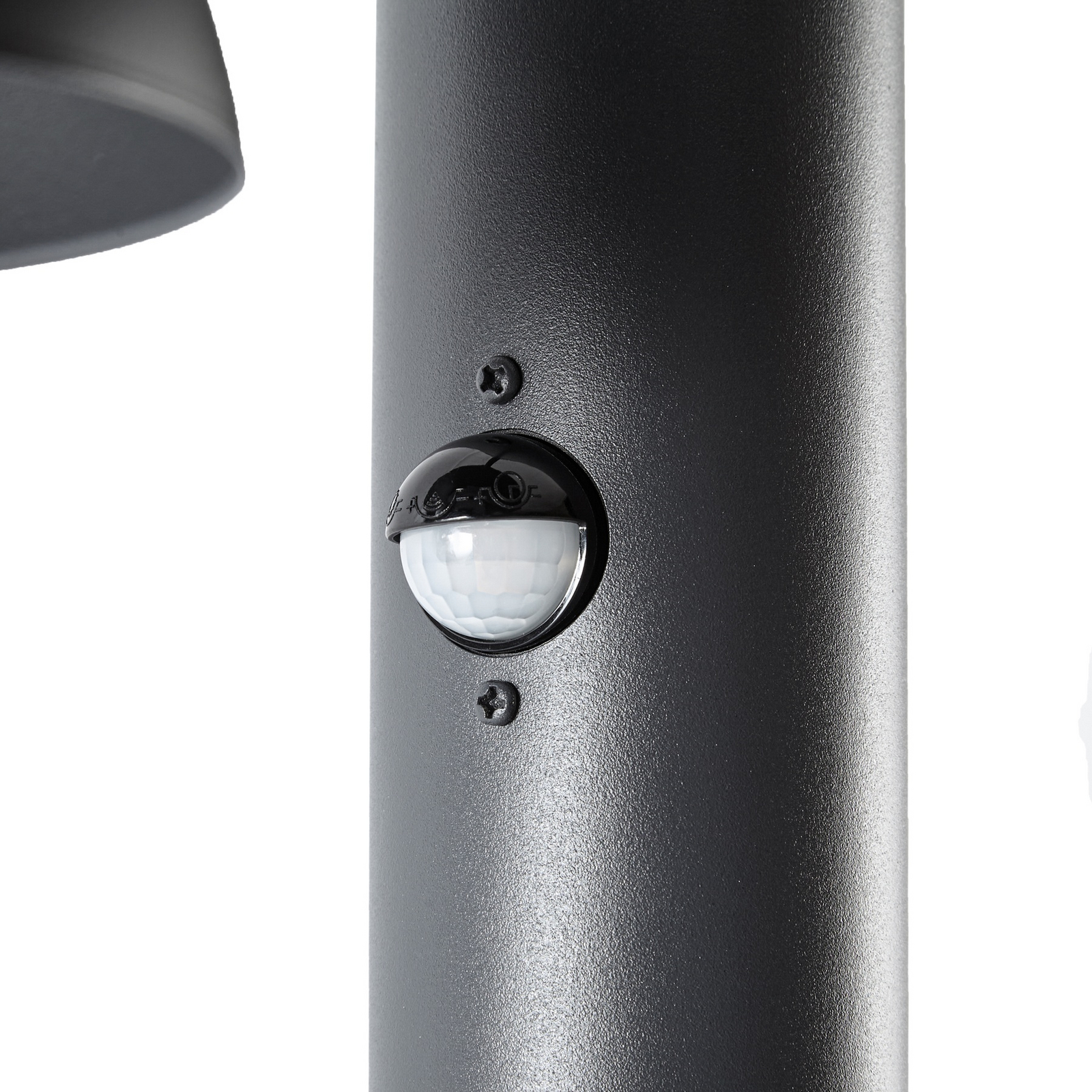 Lucande Montaro LED path light, 100 cm, anthracite, sensor